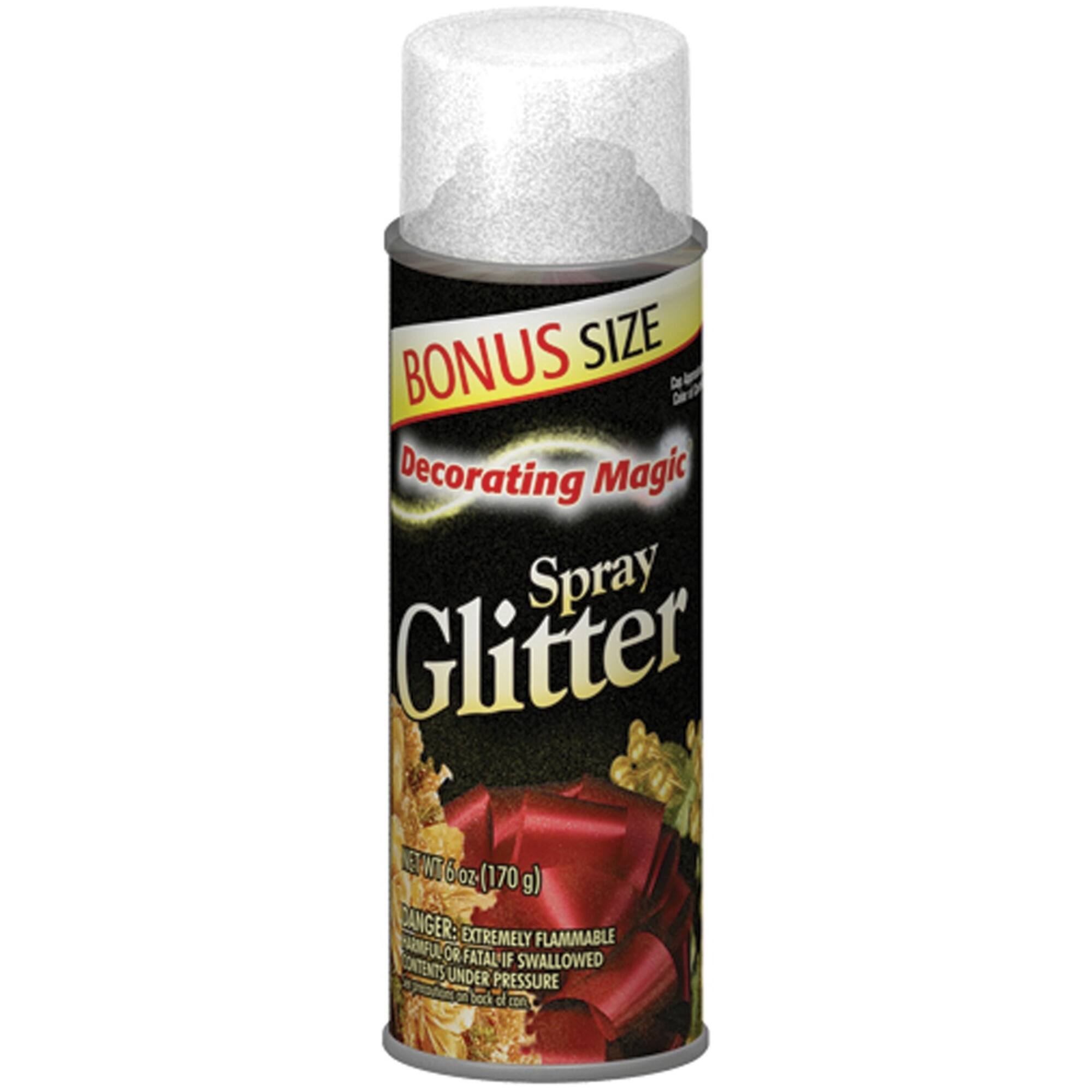 Decorating Magic® Silver Spray Glitter, 6oz.